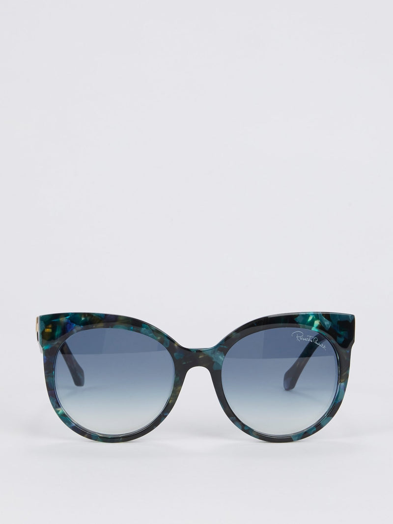 Blue Gradient Coloured Havana Sunglasses