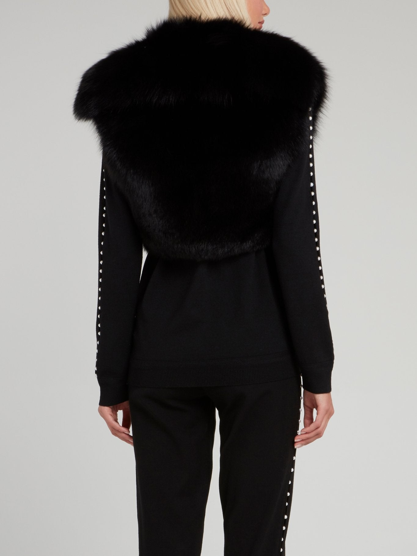 Black Fur Waistcoat