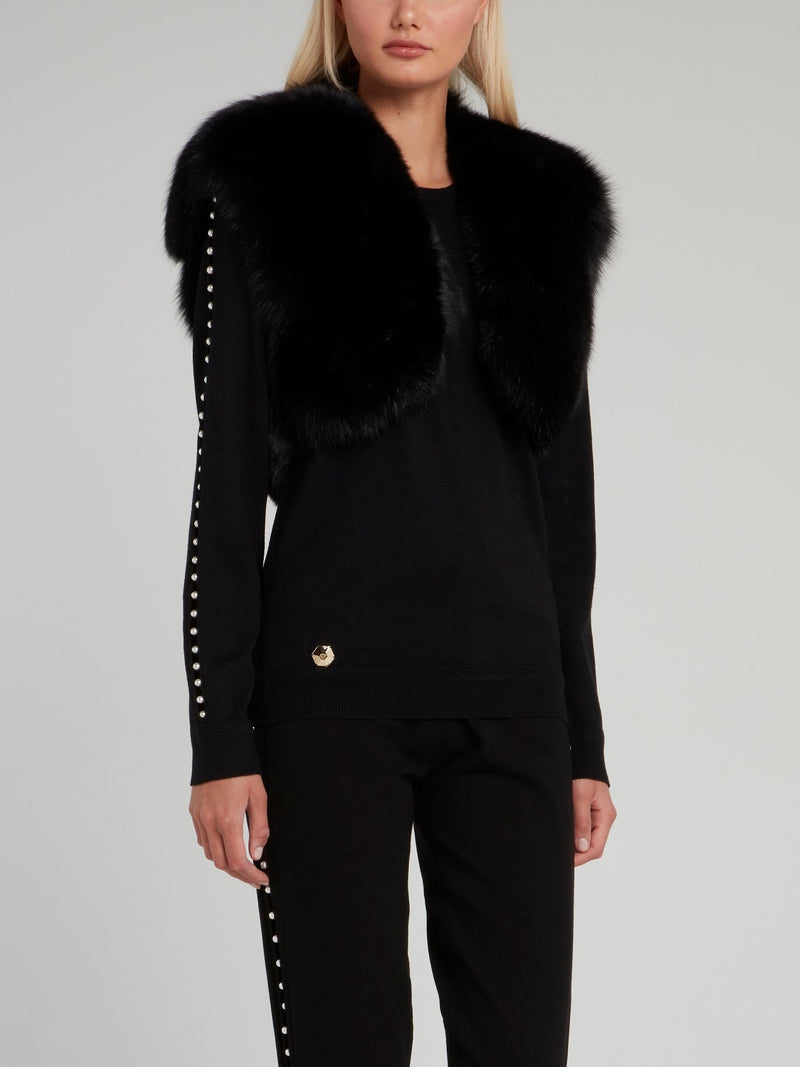 Black Fur Waistcoat
