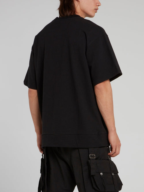 Black Oversize Half Sleeve Loose T-Shirt
