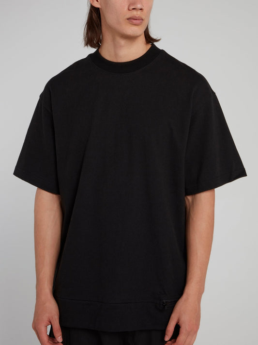 Black Oversize Half Sleeve Loose T-Shirt