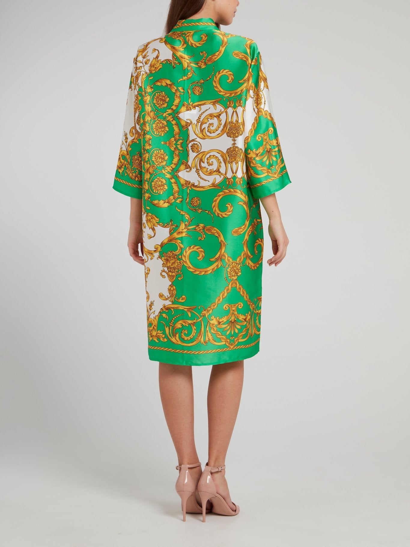 baroque green dress Emerald Baroque Style Gown with Rococo Elegance - Floral Victorian Ball Dress Marie