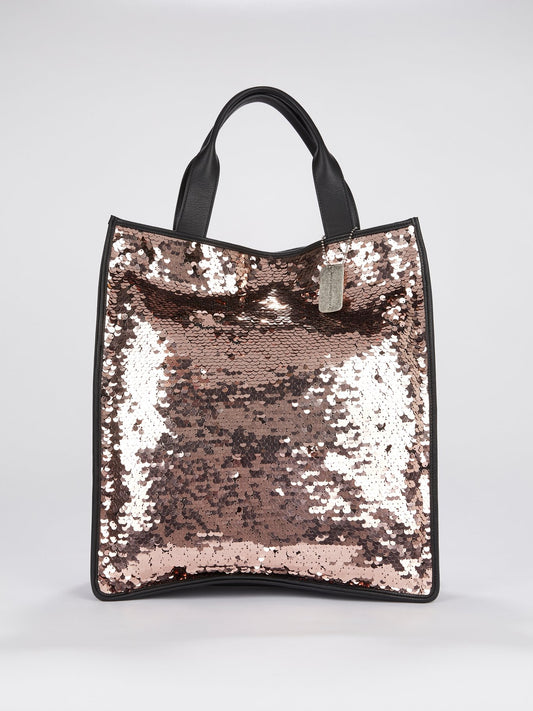 Kappa Sequin Embellished Tote Bag