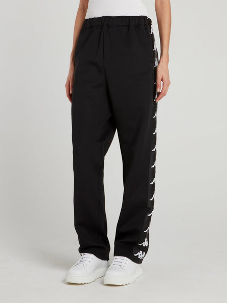 Black Kappa Interlock Jogging Pants – Maison-B-More Global Store
