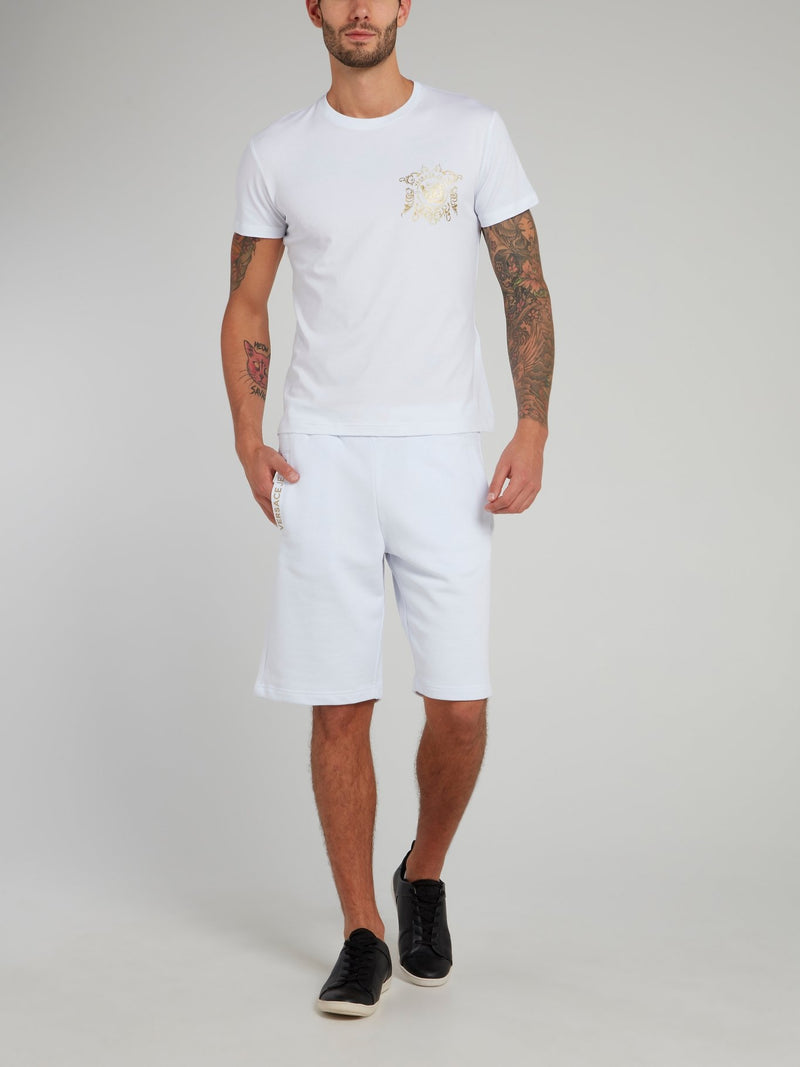 White Slim Cut Cotton T-Shirt