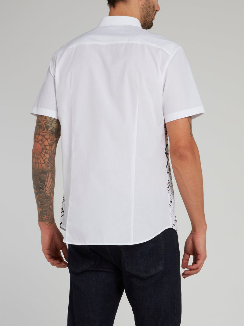 White Logo Short Sleeve Shirt