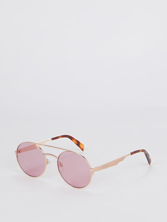 Bordeaux Lens Gold Frame Sunglasses