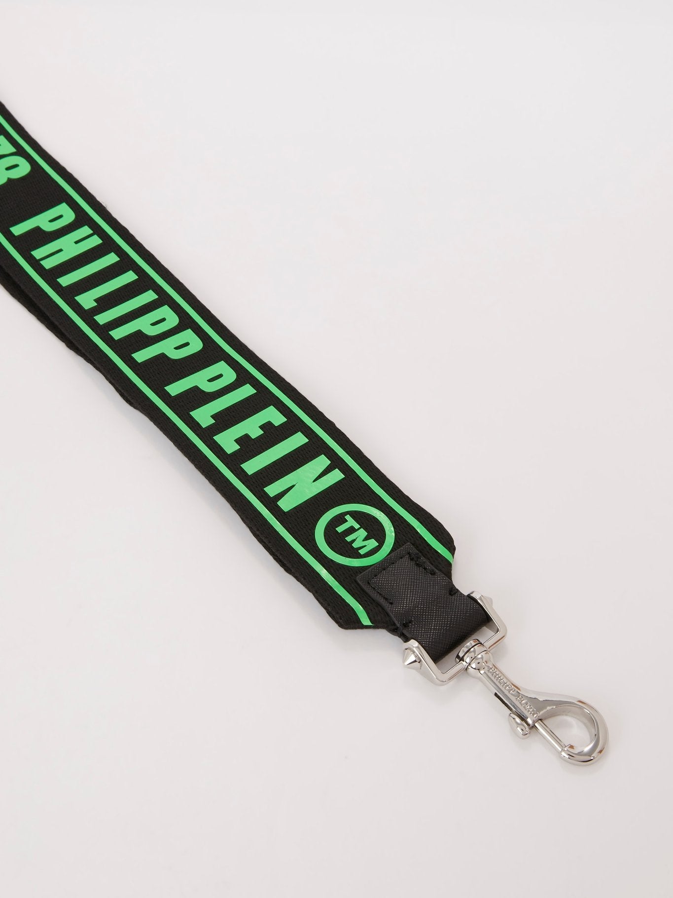 Green Logo Nylon Key Chain