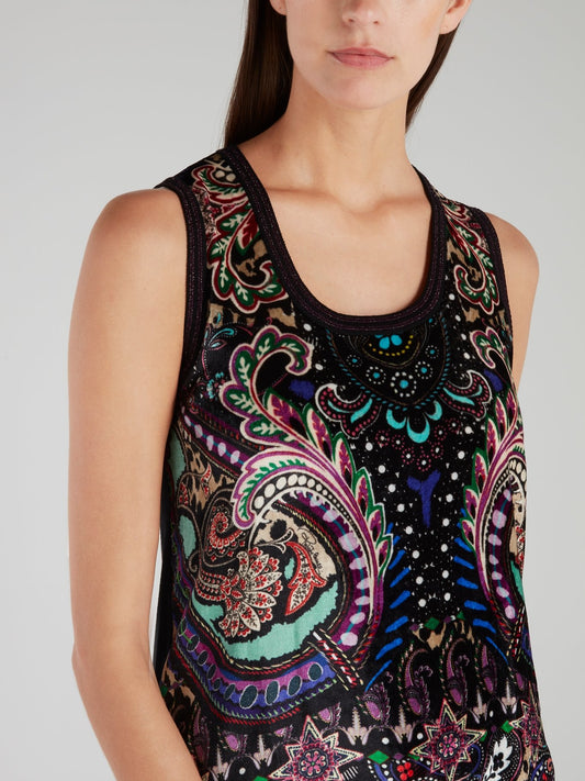 Baroque Print Tank Top