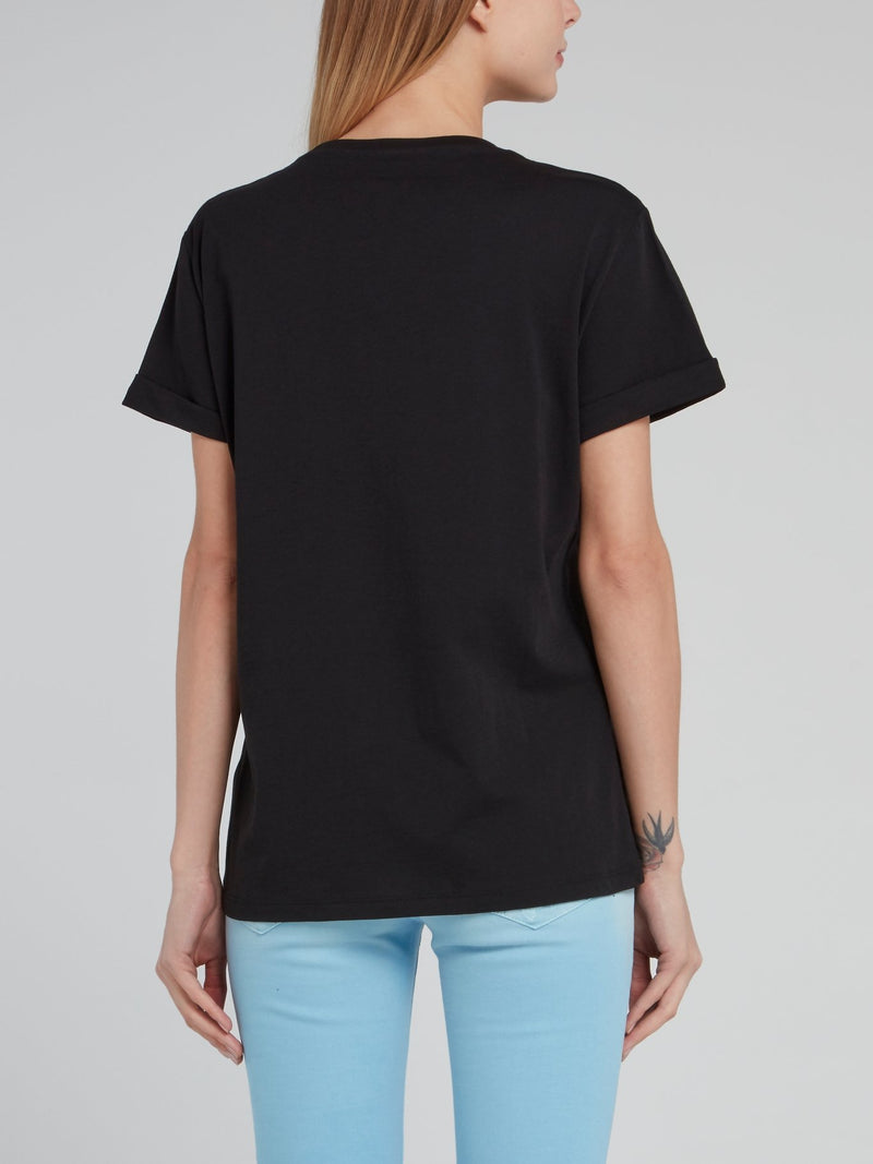Black Multi-Stud Logo T-Shirt