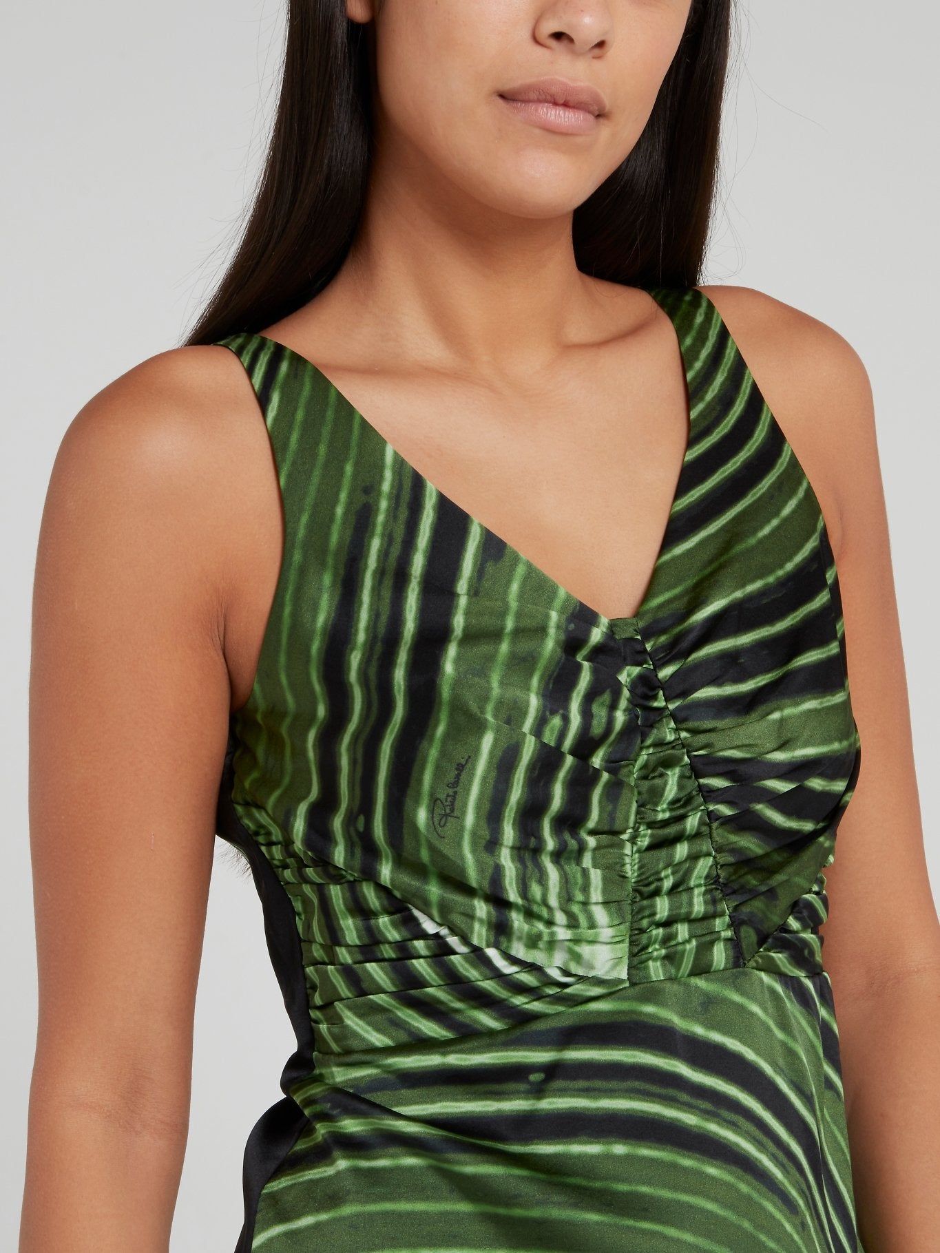 green ruched tank dress Atogsazn Bodycon Maxi Dress for Women Summer Side High Slit Ruched Tank Dress 2024 Drawstring Solid Color Long Dress Mint Green M