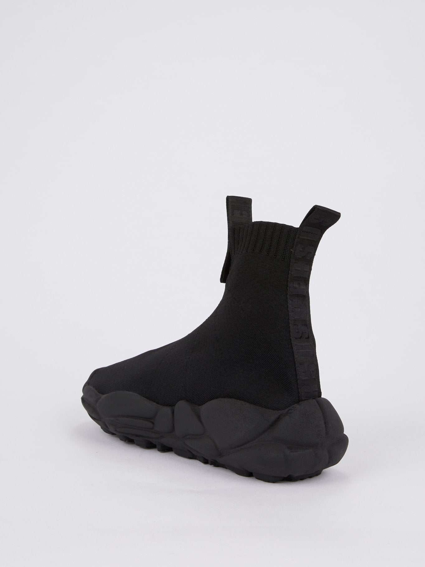Черные кроссовки-носки на резиновой подошве