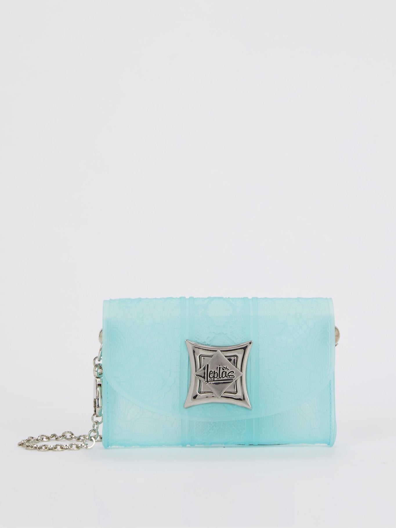 Crystal Blue Iris Lace Mini Bag