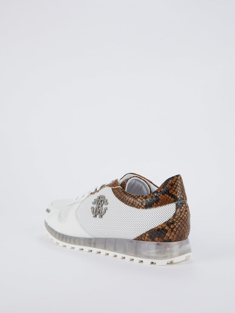 Python Panel Perforated Logo Sneakers