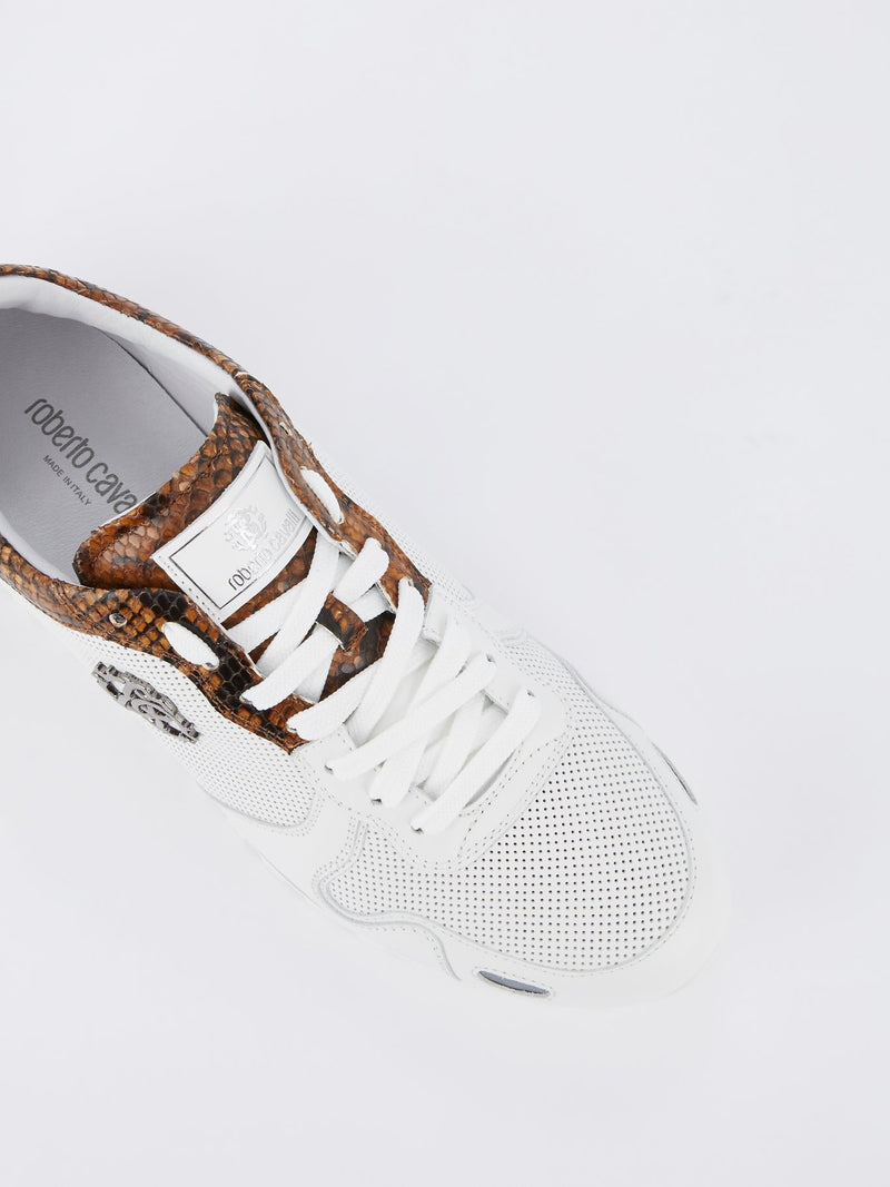 Python Panel Perforated Logo Sneakers
