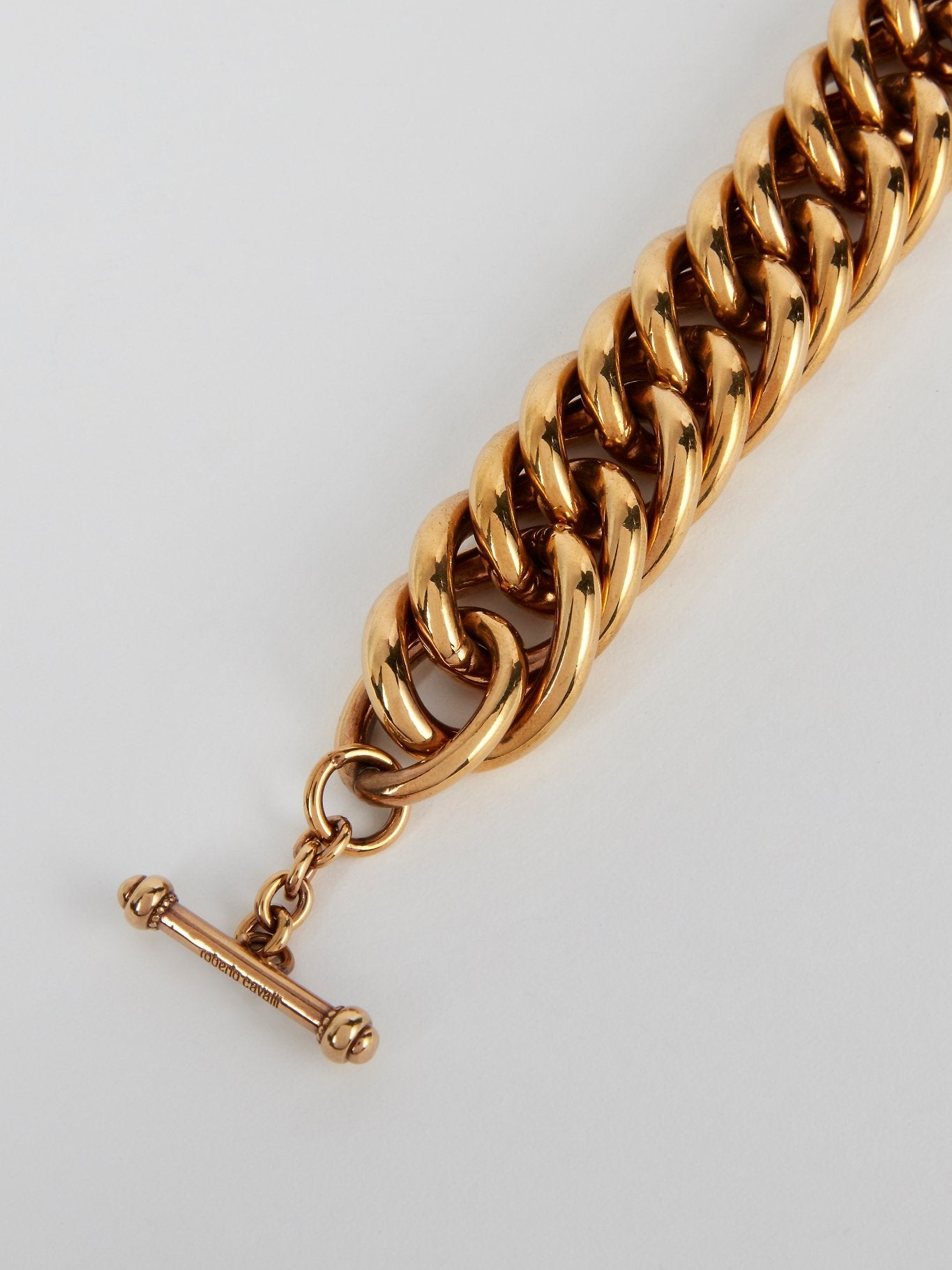 Gold Toggle Clasp Monogram Bracelet