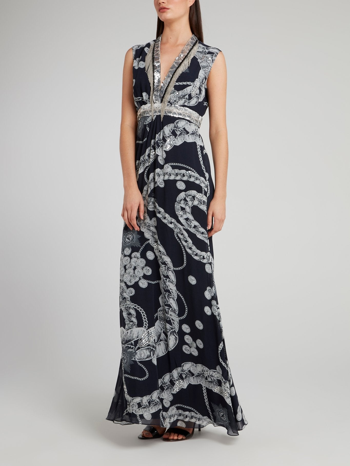 sequin empire waist dress Navy – Maison-B-More Global Store Decker Black 6 Drawer V neck closet_5624 Color:CHAMPAGNE LEOPARD a back neck button