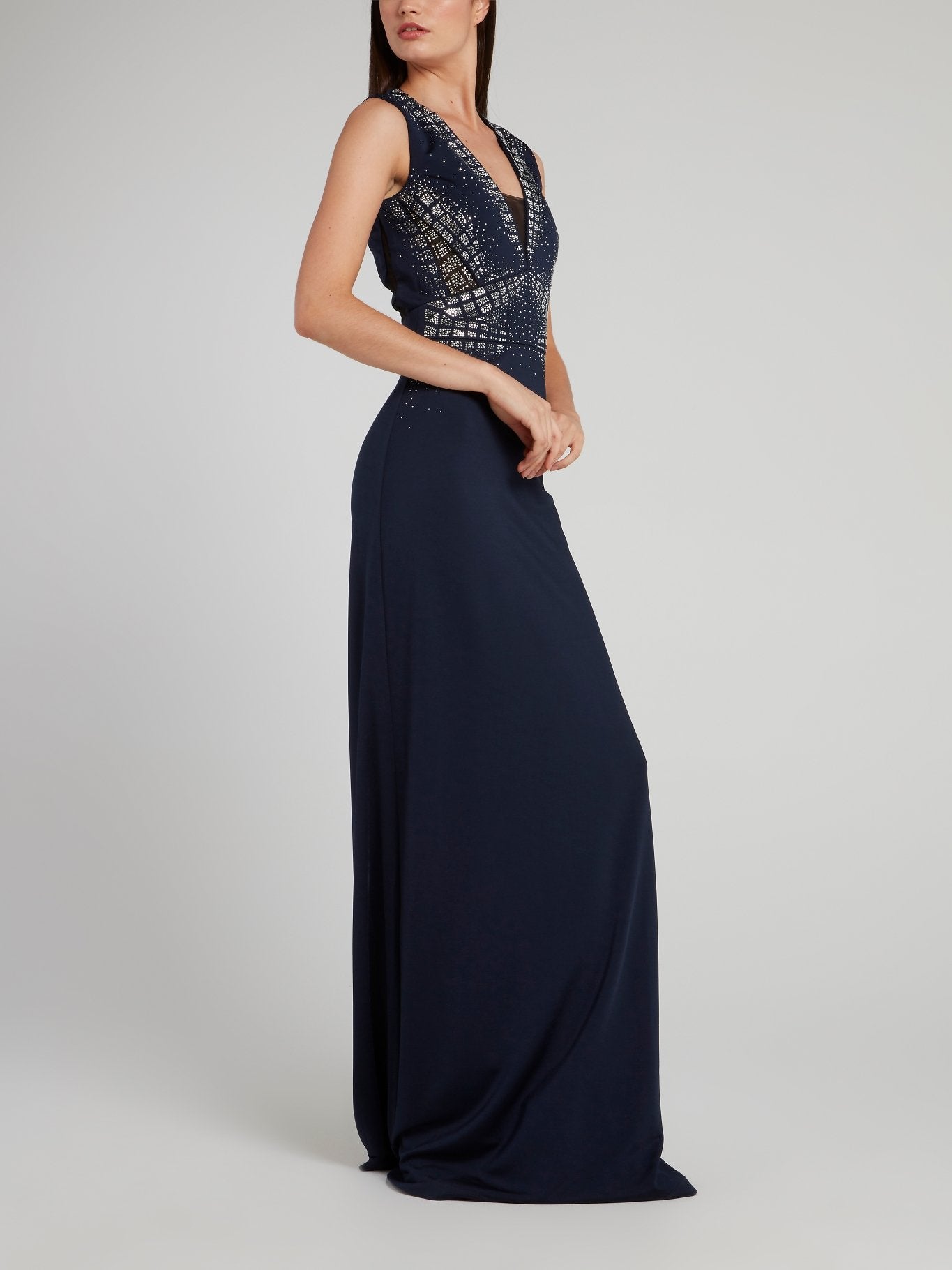 Navy Studded A-Line Dress Navy Studded A-Line Dress