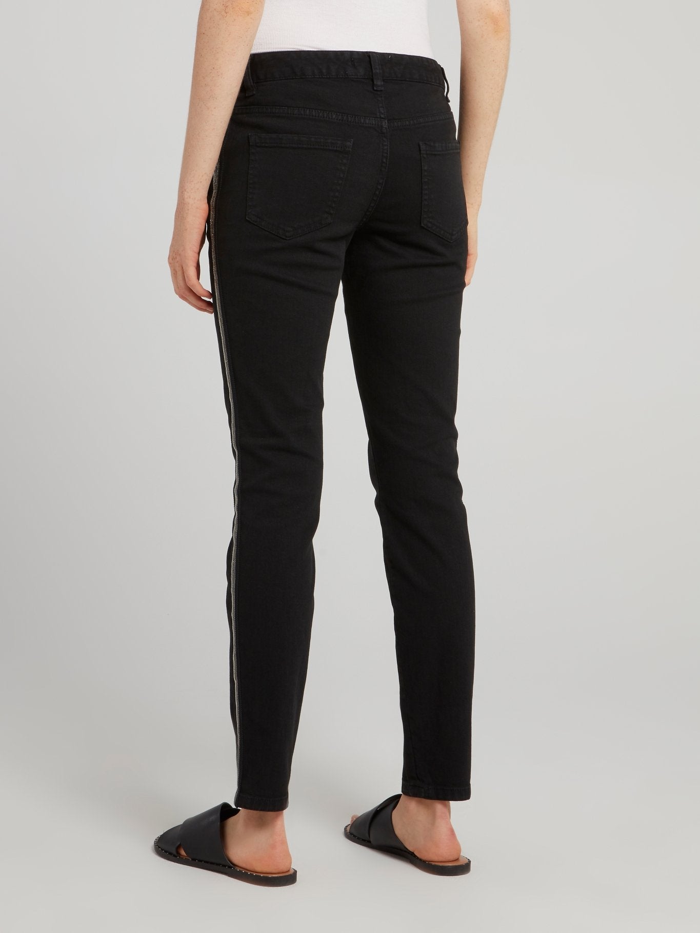 Black Side Stripe Jeans