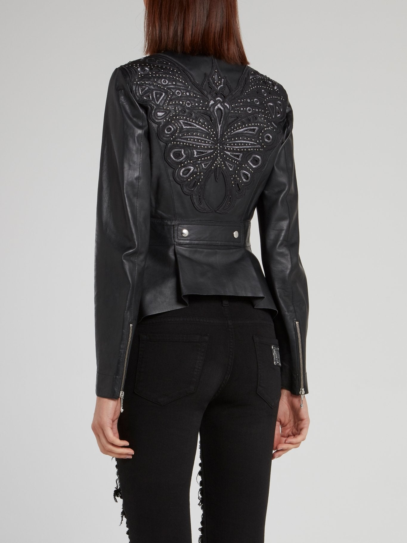 Black Leather Sports Jacket