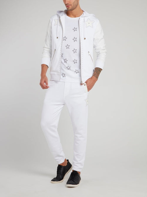 White Studded Star T-Shirt