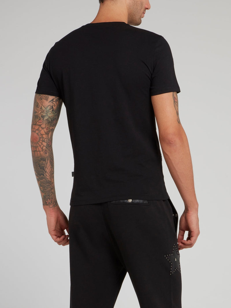 Black Studded Star T-Shirt