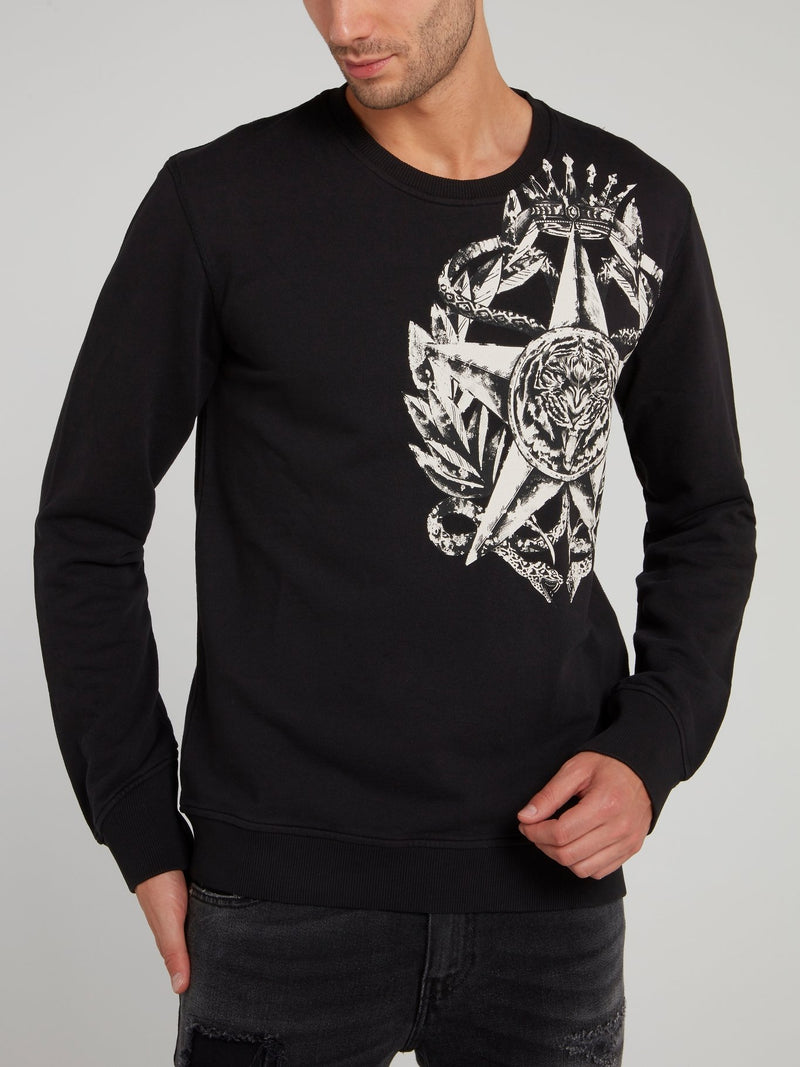 Black Tiger Star Sweatshirt