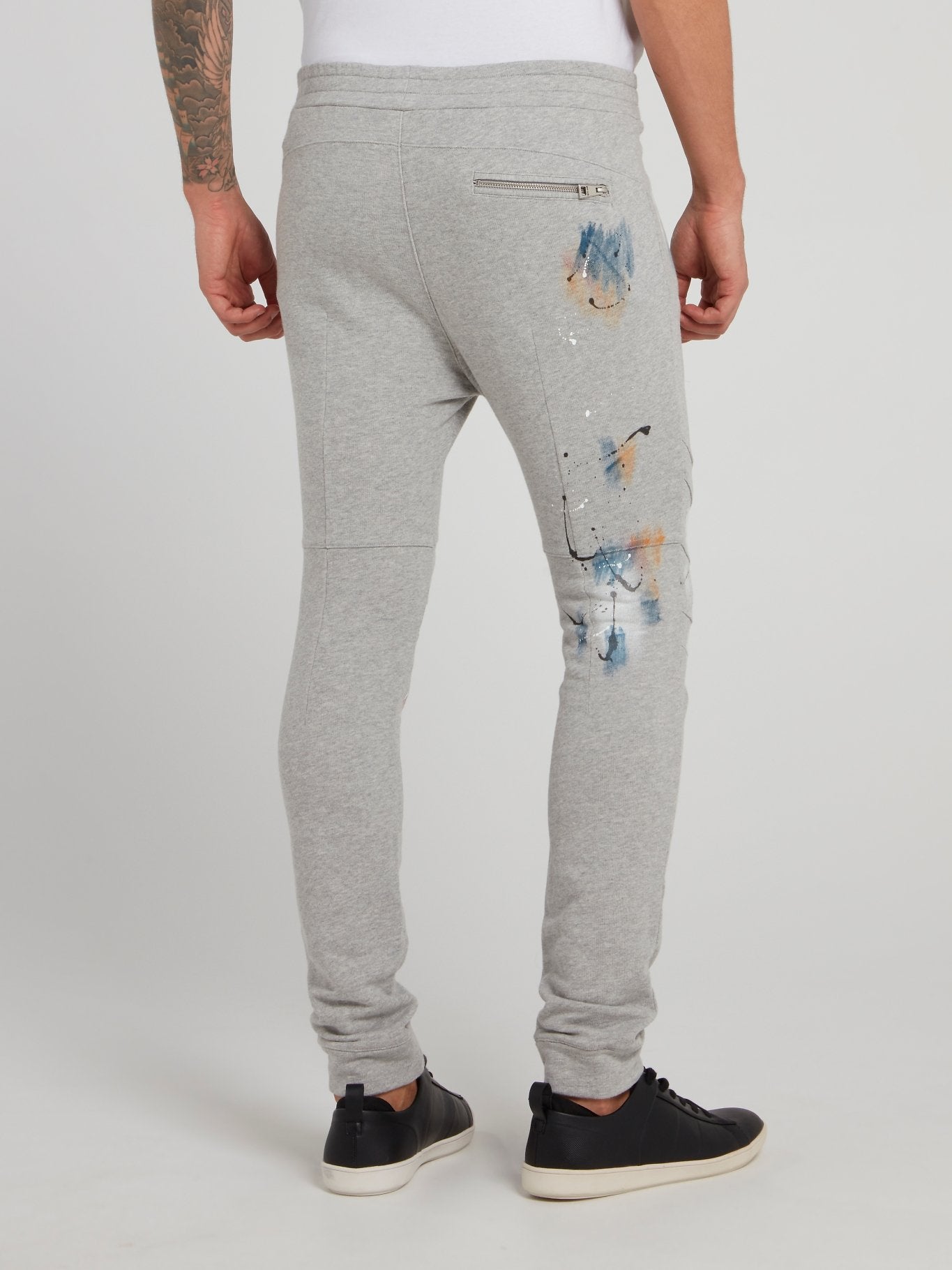 Grey Painted Track Pants