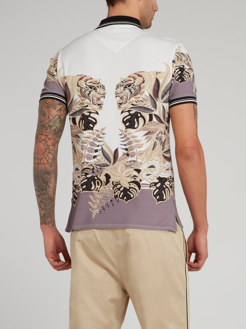 Jungle Print Polo Shirt