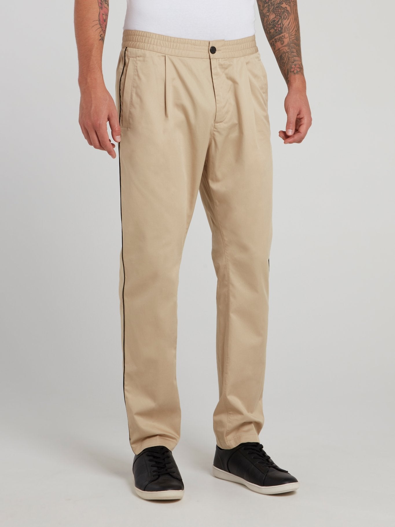 Light Brown Straight Cut Trousers