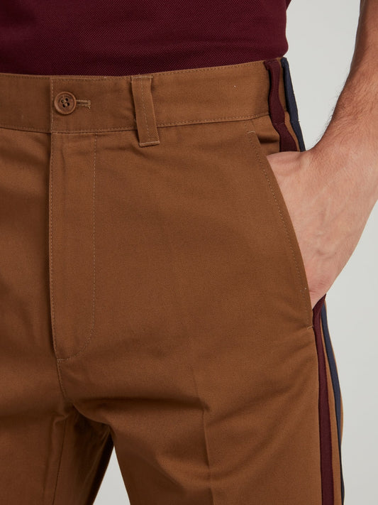 Brown Straight Cut Pants