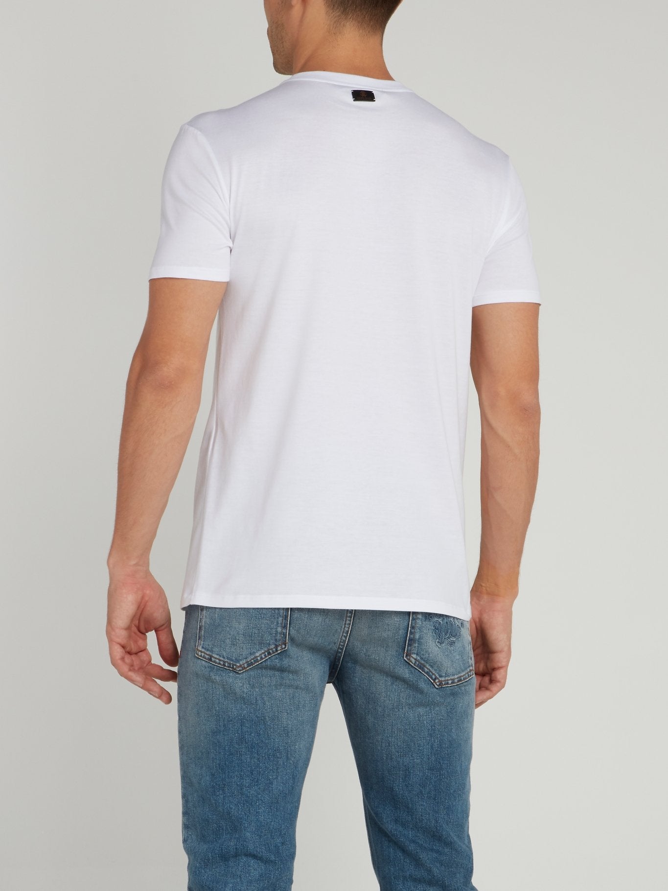 White Multi-Stud Logo Shirt
