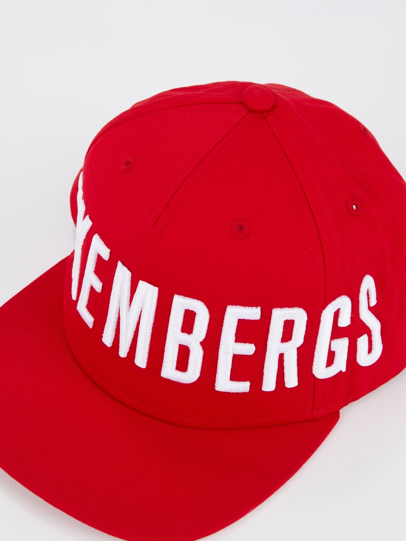 Red Logo Embroidered Baseball Hat