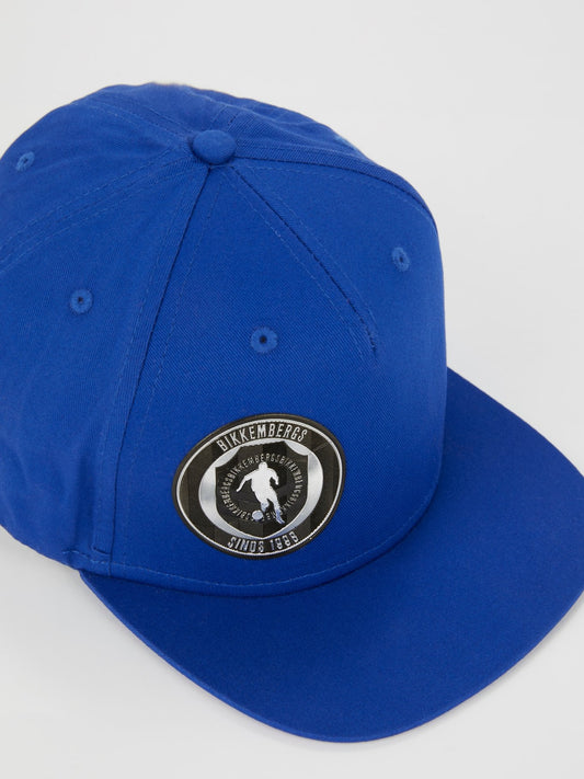 Синяя кепка с логотипом Sport