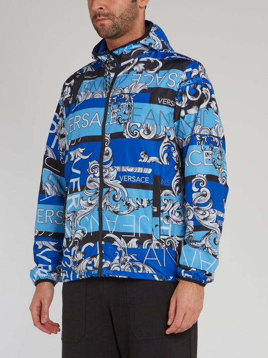 Blue Reversible Print Bernini Jacket