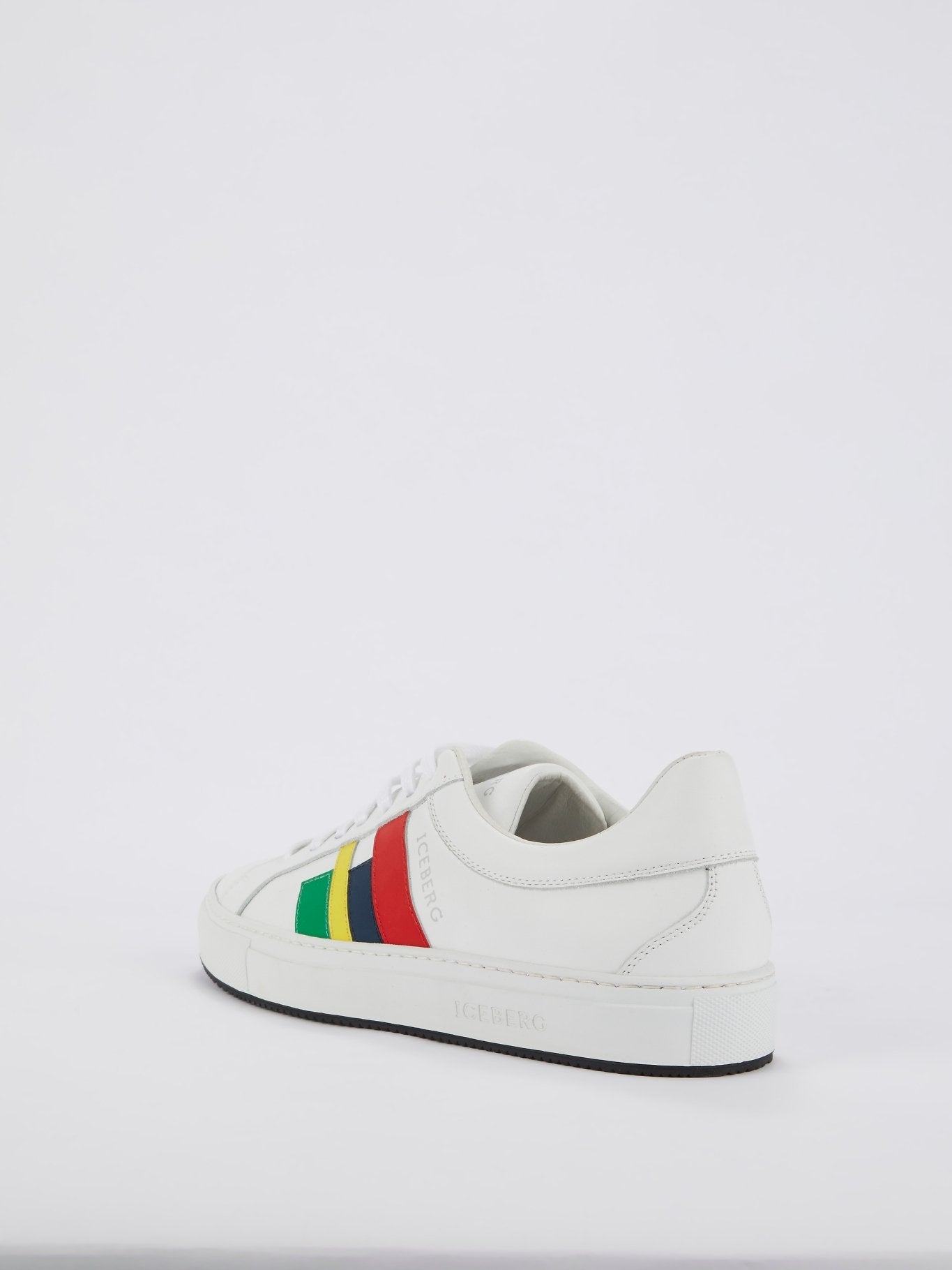 White Colour Stripe Sneakers
