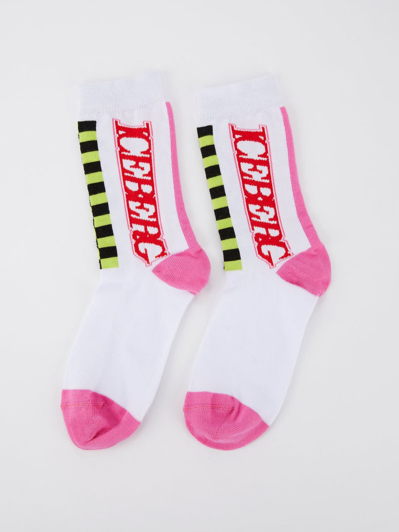 Logo Colour Block Socks