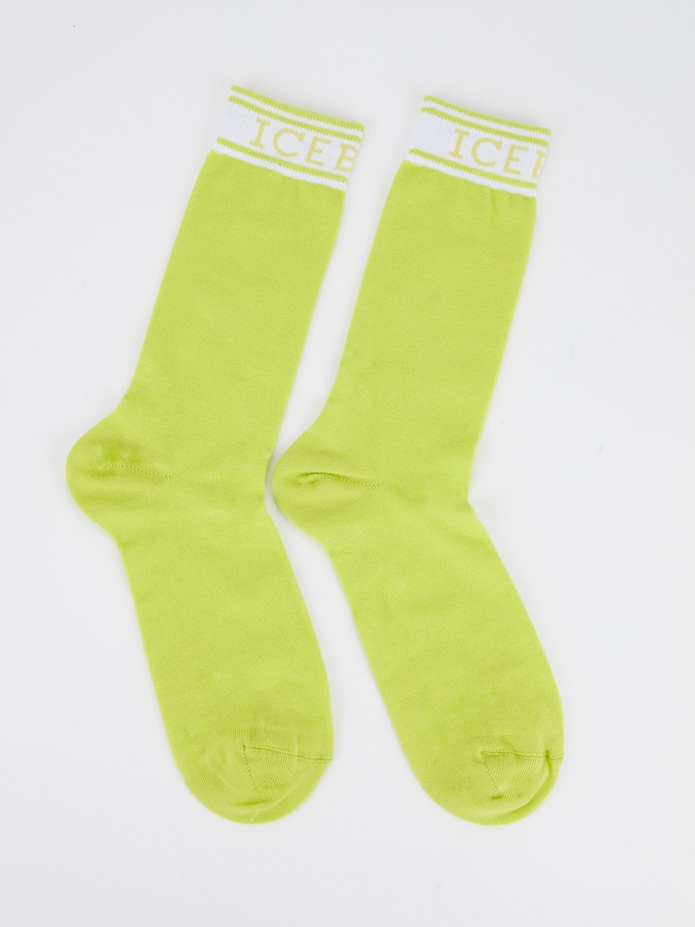 Зеленые носки с логотипом