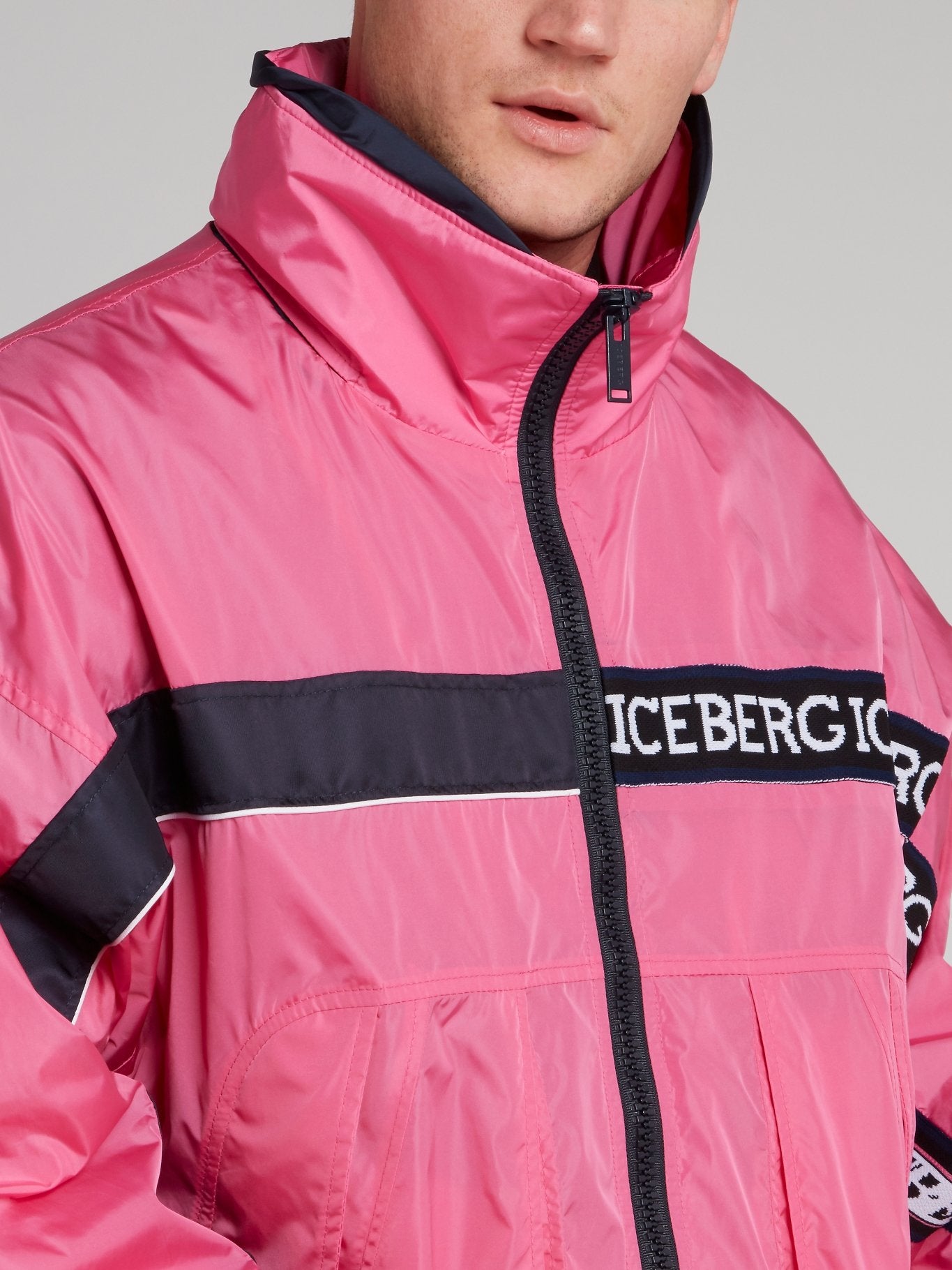 Pink Nylon Sports Jacket