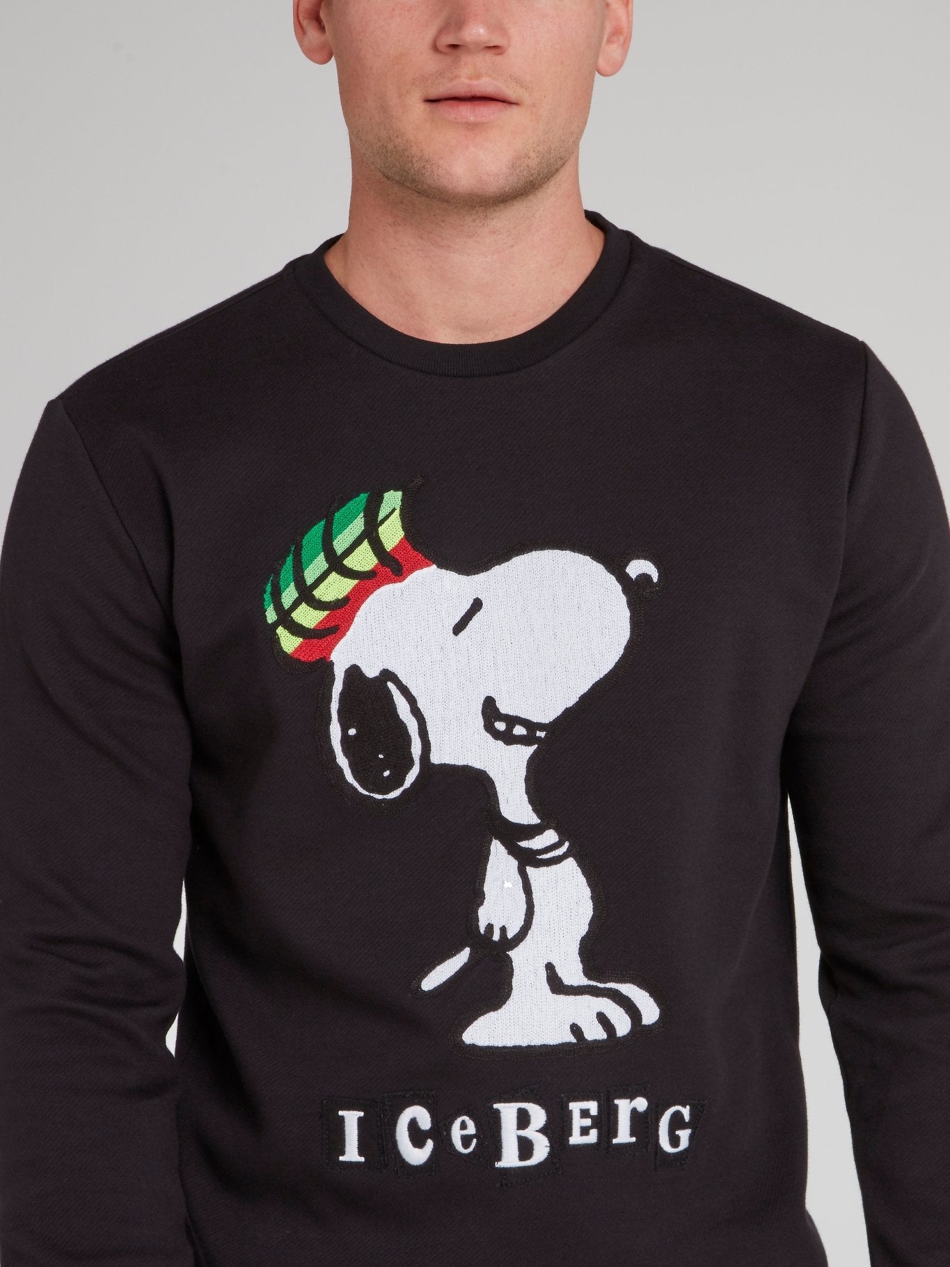 Snoopy Black Crewneck Sweatshirt
