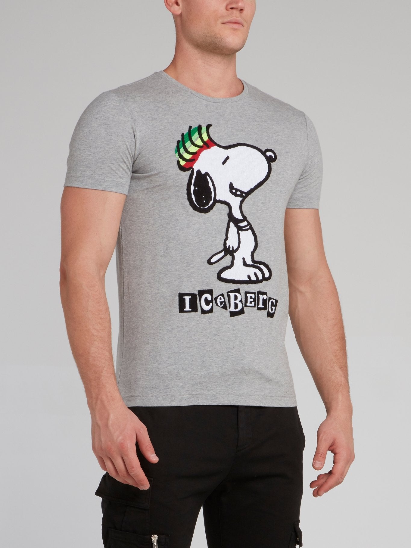 Snoopy Grey Crewneck T-Shirt