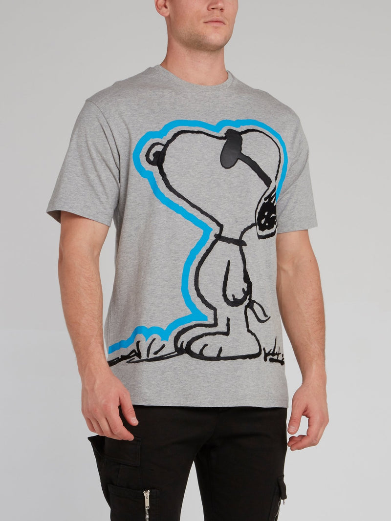 Snoopy Grey Cotton T-Shirt