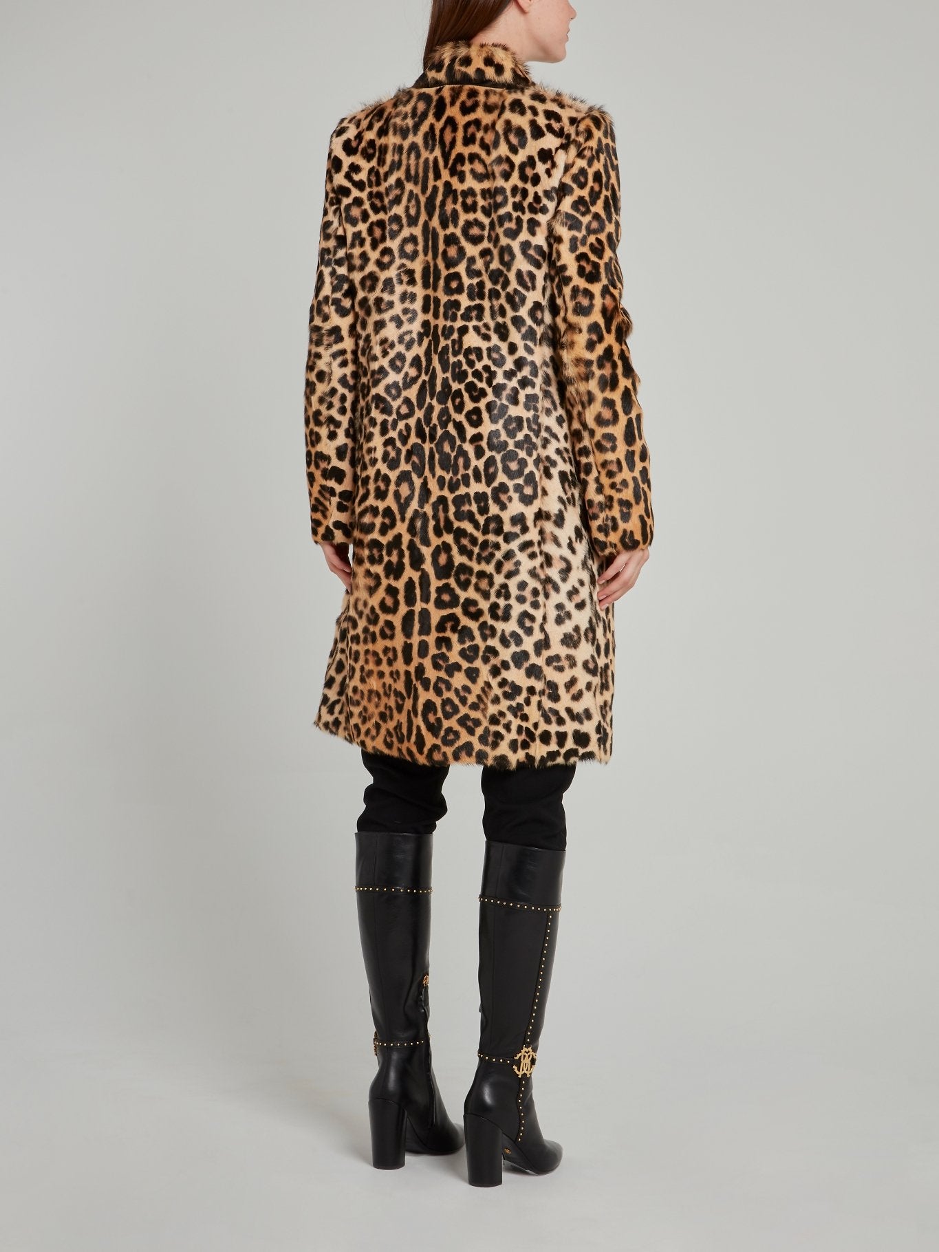 Leopard Effect Fur Coat