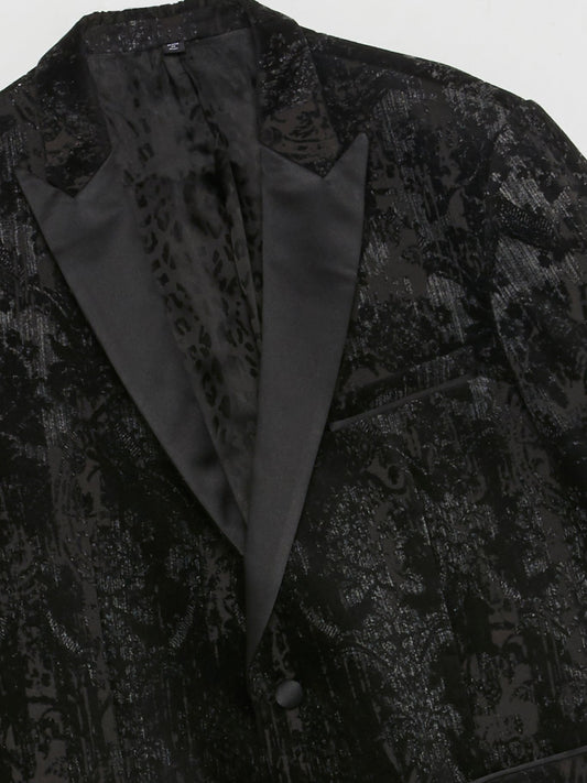Черный пиджак с викторианскими узорами