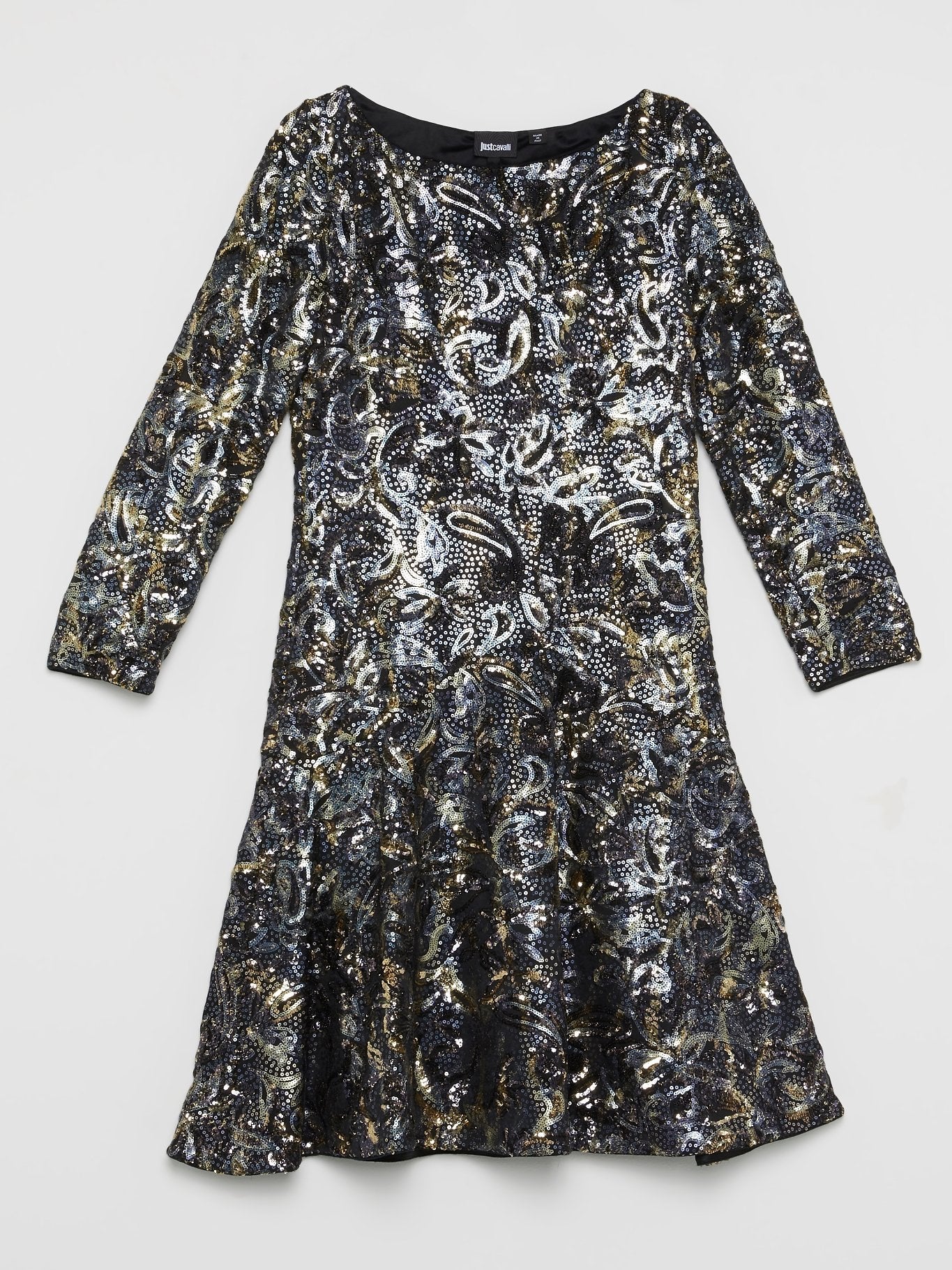 Metallic Baroque Sequin Dress