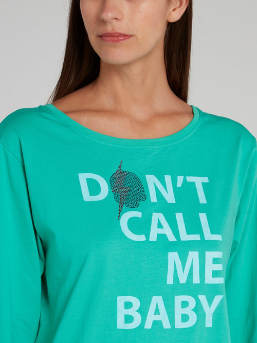 Miley Green Statement Pullover