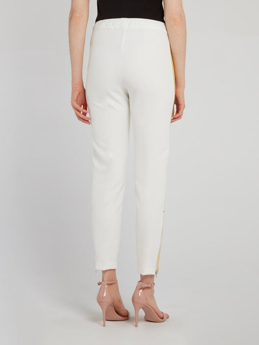 White Side Tape Waistband Trousers