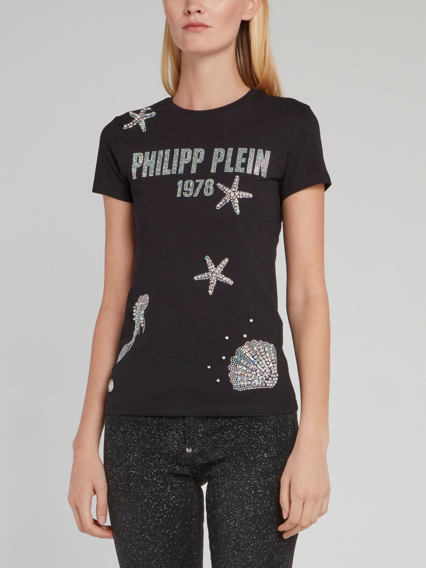 PP1978 Black Studded Ocean T-Shirt
