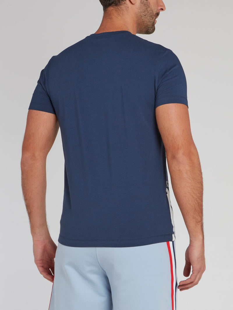 Navy Sport Monogram T-Shirt