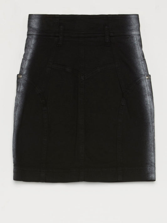 Black Zip Up Pencil Skirt